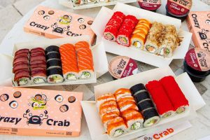 Доставка суши от Crazy Crab — вкусные роллы прямо к вам